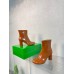 Bottega Veneta Atomic Ankle Boots In Brown Lambskin Bottega Veneta Atomic Ankle Boots In Brown Lambskin