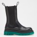 Bottega Veneta BV Tire Chelsea Boots with Green Outsole Bottega Veneta BV Tire Chelsea Boots with Green Outsole