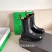 Bottega Veneta BV Lug Chelsea Boots In Black Calfskin Bottega Veneta BV Lug Chelsea Boots In Black Calfskin