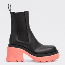 Bottega Veneta Flash Chelsea Boots with Pink Outsole Bottega Veneta Flash Chelsea Boots with Pink Outsole
