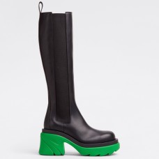 Bottega Veneta Flash Knee-high Boots with Green Outsole Bottega Veneta Flash Knee-high Boots with Green Outsole
