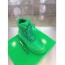 Bottega Veneta Puddle Bomber Ankle Boots In Green Fabric Bottega Veneta Puddle Bomber Ankle Boots In Green Fabric