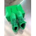 Bottega Veneta Puddle Bomber Ankle Boots In Green Fabric Bottega Veneta Puddle Bomber Ankle Boots In Green Fabric