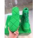 Bottega Veneta Puddle Bomber Ankle Boots In Green Fabric Bottega Veneta Puddle Bomber Ankle Boots In Green Fabric