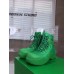 Bottega Veneta Puddle Bomber Ankle Boots In Green Fabric Bottega Veneta Puddle Bomber Ankle Boots In Green Fabric