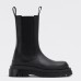 Bottega Veneta BV Tire Chelsea Boots In Black Calfskin Bottega Veneta BV Tire Chelsea Boots In Black Calfskin