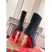 Christian Louboutin Lipbooty 100mm Ankle Boot In Black Velvet