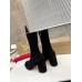 Christian Louboutin Stretchadoxa 70MM Ankle Boots in Black Suede Christian Louboutin Stretchadoxa 70MM Ankle Boots in Black Suede