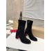 Christian Louboutin Stretchadoxa 70MM Ankle Boots in Black Suede Christian Louboutin Stretchadoxa 70MM Ankle Boots in Black Suede