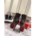 Christian Louboutin Bianca Ankle Boots 120mm in Black Lambskin