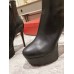 Christian Louboutin Bianca Ankle Boots 120mm in Black Lambskin