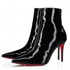 Christian Louboutin Sporty Kate 85mm Boots in Black Patent Leather Christian Louboutin Sporty Kate 85mm Boots in Black Patent Leather