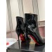 Christian Louboutin Sporty Kate 85mm Boots in Black Patent Leather