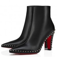 Christian Louboutin Vidura Ankle Boots 85mm in Black Leather Christian Louboutin Vidura Ankle Boots 85mm in Black Leather