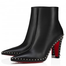 Christian Louboutin Vidura Ankle Boots 85mm in Black Leather Christian Louboutin Vidura Ankle Boots 85mm in Black Leather