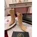 Christian Louboutin Santigag 85mm Boots in Brown Suede Leather