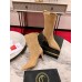 Christian Louboutin Santigag 85mm Boots in Brown Suede Leather