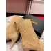 Christian Louboutin Santigag 85mm Boots in Brown Suede Leather