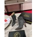 Christian Louboutin Condora Spikes 100mm Boots in Black Lambskin