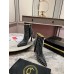 Christian Louboutin Condora Spikes 100mm Boots in Black Lambskin