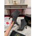 Christian Louboutin Condora Spikes 100mm Boots in Black Lambskin