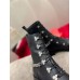 Christian Louboutin Horse Ankle Boots In Black Leather