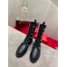 Christian Louboutin Horse Ankle Boots In Black Leather