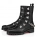 Christian Louboutin Black Horse Guarda Flat Ankle Boots Christian Louboutin Black Horse Guarda Flat Ankle Boots