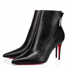 Christian Louboutin Birgikate 85mm Ankle Boots In Black Leather