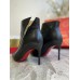 Christian Louboutin Birgikate 85mm Ankle Boots In Black Leather Christian Louboutin Birgikate 85mm Ankle Boots In Black Leather