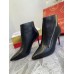 Christian Louboutin Birgikate 85mm Ankle Boots In Black Leather Christian Louboutin Birgikate 85mm Ankle Boots In Black Leather