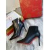 Christian Louboutin Birgikate 85mm Ankle Boots In Black Leather Christian Louboutin Birgikate 85mm Ankle Boots In Black Leather