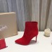 Christian Louboutin So Kate Booty 100MM In Red Suede Christian Louboutin So Kate Booty 100MM In Red Suede