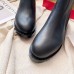 Christian Louboutin Black Marchacroche Flat Ankle Boots
