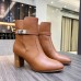 Hermes Frenchie 50mm Ankle Boots In Brown Calfskin Hermes Frenchie 50mm Ankle Boots In Brown Calfskin