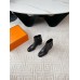 Hermes Jill 60 Ankle Boots in Black Calfskin Hermes Jill 60 Ankle Boots in Black Calfskin