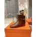 Hermes Neo Ankle Boots in Brown Calfskin Hermes Neo Ankle Boots in Brown Calfskin