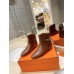 Hermes Neo Ankle Boots in Brown Calfskin Hermes Neo Ankle Boots in Brown Calfskin