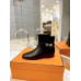 Hermes Neo Ankle Boots in Black Calfskin