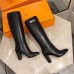 Hermes Story Boots In Black Calfskin Leather Hermes Story Boots In Black Calfskin Leather