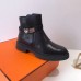 Hermes Veo Ankle Boots In Black Calfskin Hermes Veo Ankle Boots In Black Calfskin