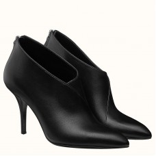 Hermes Virginia Ankle Boot In Black Leather Hermes Virginia Ankle Boot In Black Leather