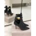 Jimmy Choo Nell Ankle Boots 85mm in Black Leather