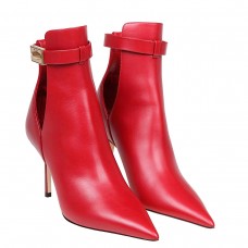 Jimmy Choo Nell Ankle Boots 85mm in Red Leather Jimmy Choo Nell Ankle Boots 85mm in Red Leather