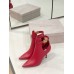 Jimmy Choo Nell Ankle Boots 85mm in Red Leather
