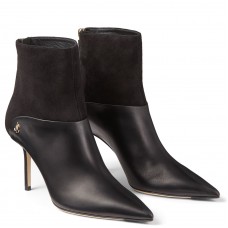 Jimmy Choo Beyla 85mm Ankle Boots In Black Leather Jimmy Choo Beyla 85mm Ankle Boots In Black Leather