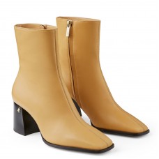 Jimmy Choo Bryelle 65mm Ankle Boots In Beige Leather Jimmy Choo Bryelle 65mm Ankle Boots In Beige Leather