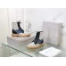 Jimmy Choo Cora Flat Combat Boots In Monogram Jacquard Jimmy Choo Cora Flat Combat Boots In Monogram Jacquard