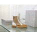 Jimmy Choo Cora Flat Combat Boots In Brown Leather