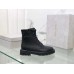 Jimmy Choo Cora Flat Combat Boots In Black Leather Jimmy Choo Cora Flat Combat Boots In Black Leather